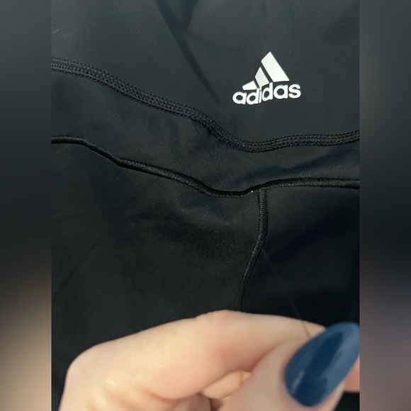 Adidas | 3 Stripe Leggings | GUC | Size 2X/20 - Picture 4 of 5